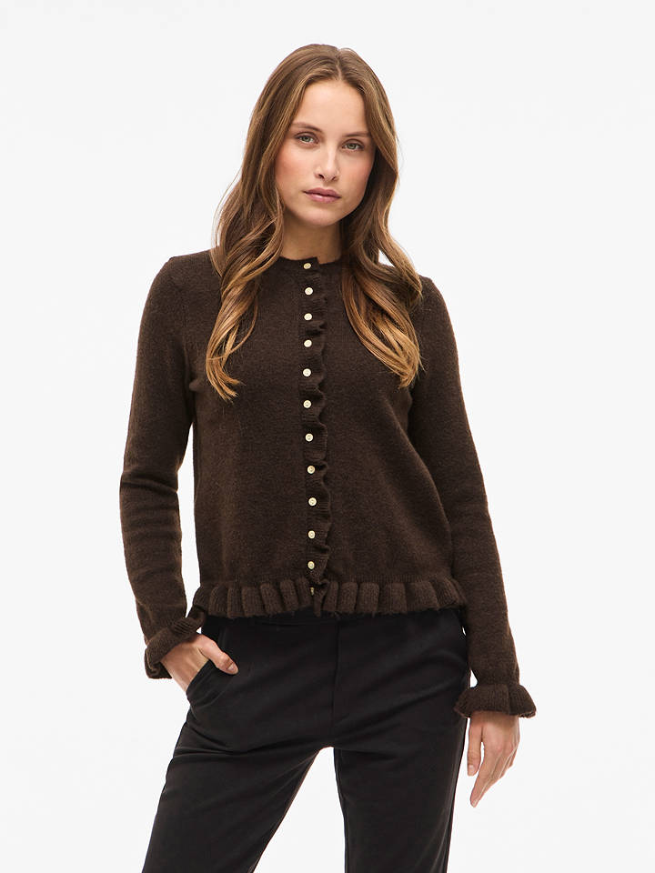 Vila Cardigan in Braun - S