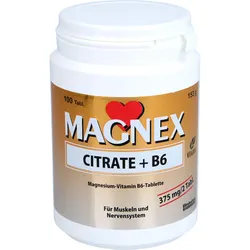 Magnex Citrate + B6 Vegan Laktosefrei Zuckerfrei 100 ST