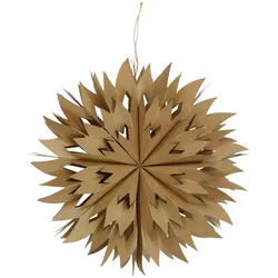 Dekostern Natural Woods – Weihnachtsstern aus Papier im Natur-Look
