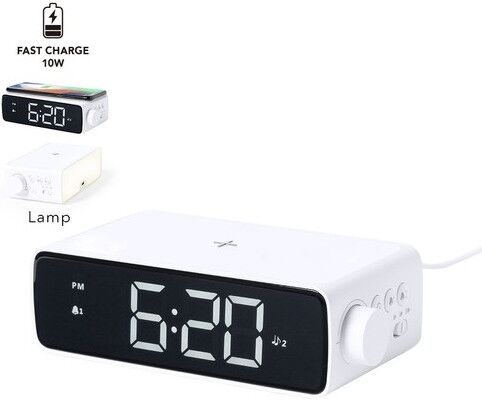 Horloge multifonction personnalisé avec chargeur et lampe LED Fabirt