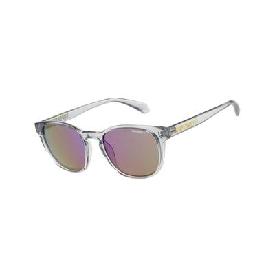 Sonnenbrille SUPERDRY "Modell 996097", Herren, silber (transparent), transparent, Sonnenbrillen Sonnenbrille, Form Karree/Soft, Logoschriftzug auf Bügel, Injectionfassung