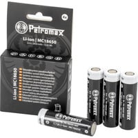 Li-Ion Akkus 18650, 3.450mAh, 4er Set für LED-Laterne Petromax LM500