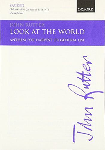 Look at the World : Anthem for mixed chorus and piano (organ), score - Preis vom 04.10.2026 03:51:26 h