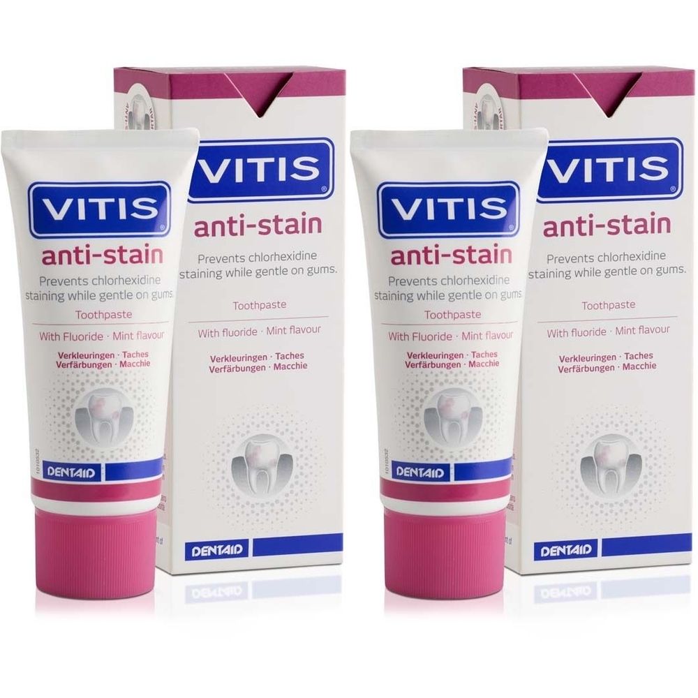 Vitis Anti Stain x2 2x50 ml Zahnpasta