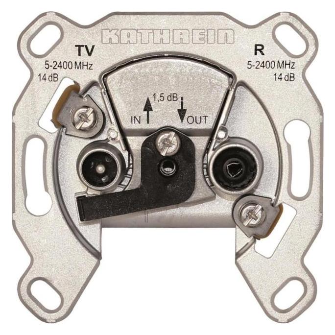 Kathrein ESD 52 TV (koaxial) Silber Steckdose (Antennenkabel) (274224)