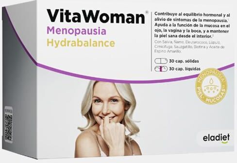 ELADIET VITAWOMAN MENOPAUSA HYDRABALANCE 30 + 30 CAPSULAS