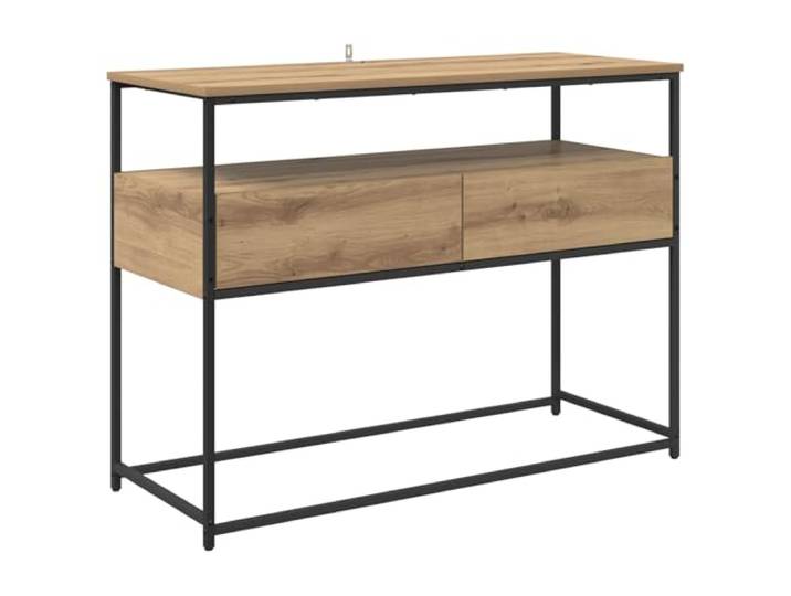 Heofavd Konsolentisch Artisan-Eiche 100x40x75 cm Holzwerkstoff Schubladen