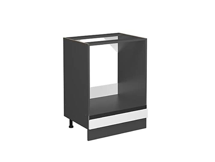 Vicco Herdumbauschrank R-Line, Weiß, 60 cm Backofennische · Ohne Arbeitsplatte · Höhenverst. Füße · Frei kombinierbar · Einfache Integration