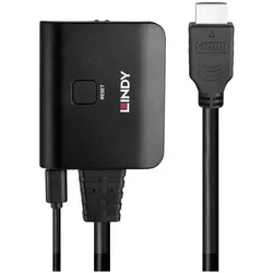 Lindy 2 Port HDMI, Splitter Cable, Switch Box
