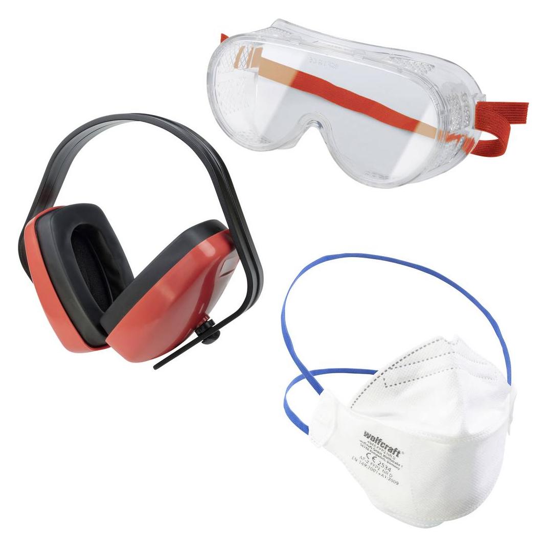 wolfcraft 1 Arbeitsschutz-Set 3-tlg. Universal(CE) (1x) (4980000)