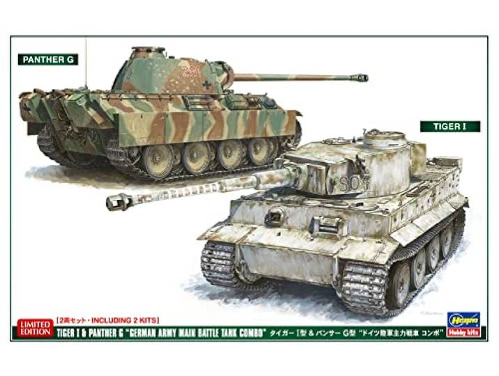 Hasegawa - 1/72 Tiger I En Panther Duits leger 1944 30067 (11/22) *Has630067