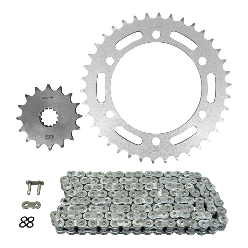 Kit chaîne AFAM 16x38 pour Kawasaki 750 ZR7 99-04