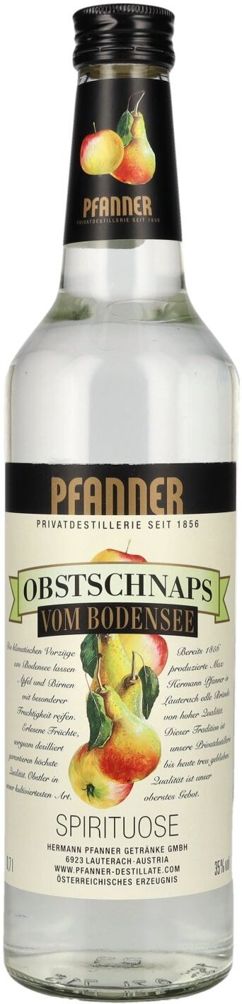Pfanner Obstschnaps vom Bodensee 35% Vol. 0,7l