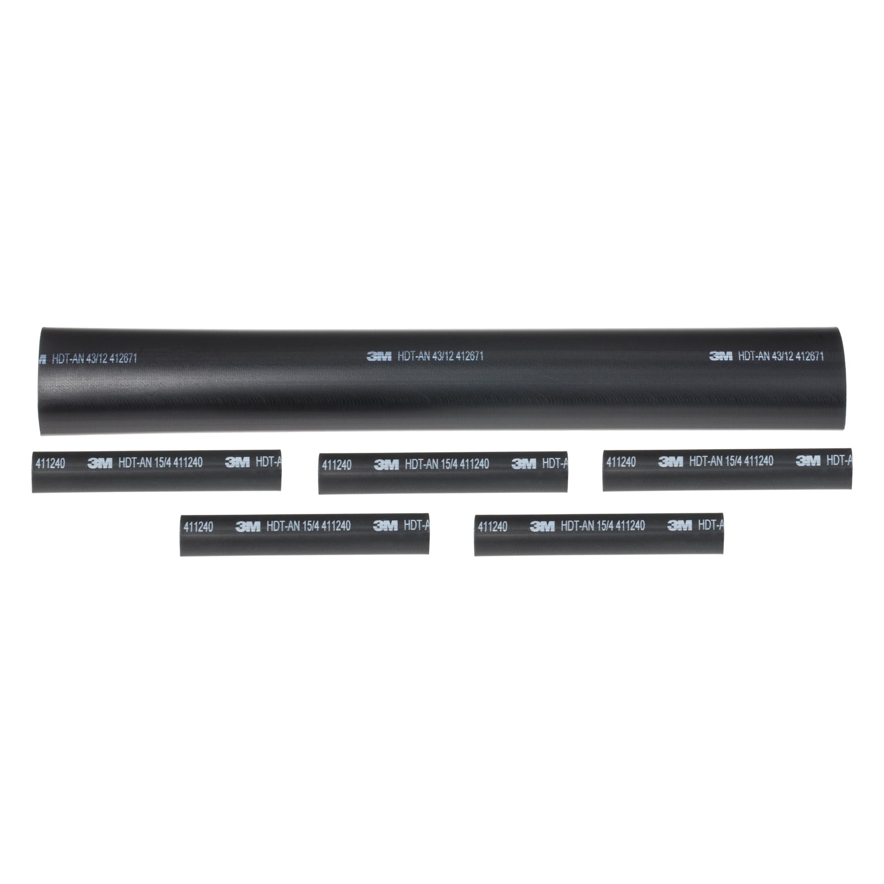 3M TE100051016. Produktfarbe: Schwarz, Menge pro Packung: 4 Stück(e), Schrumpftemperatur: 135 °C (TE100051016)