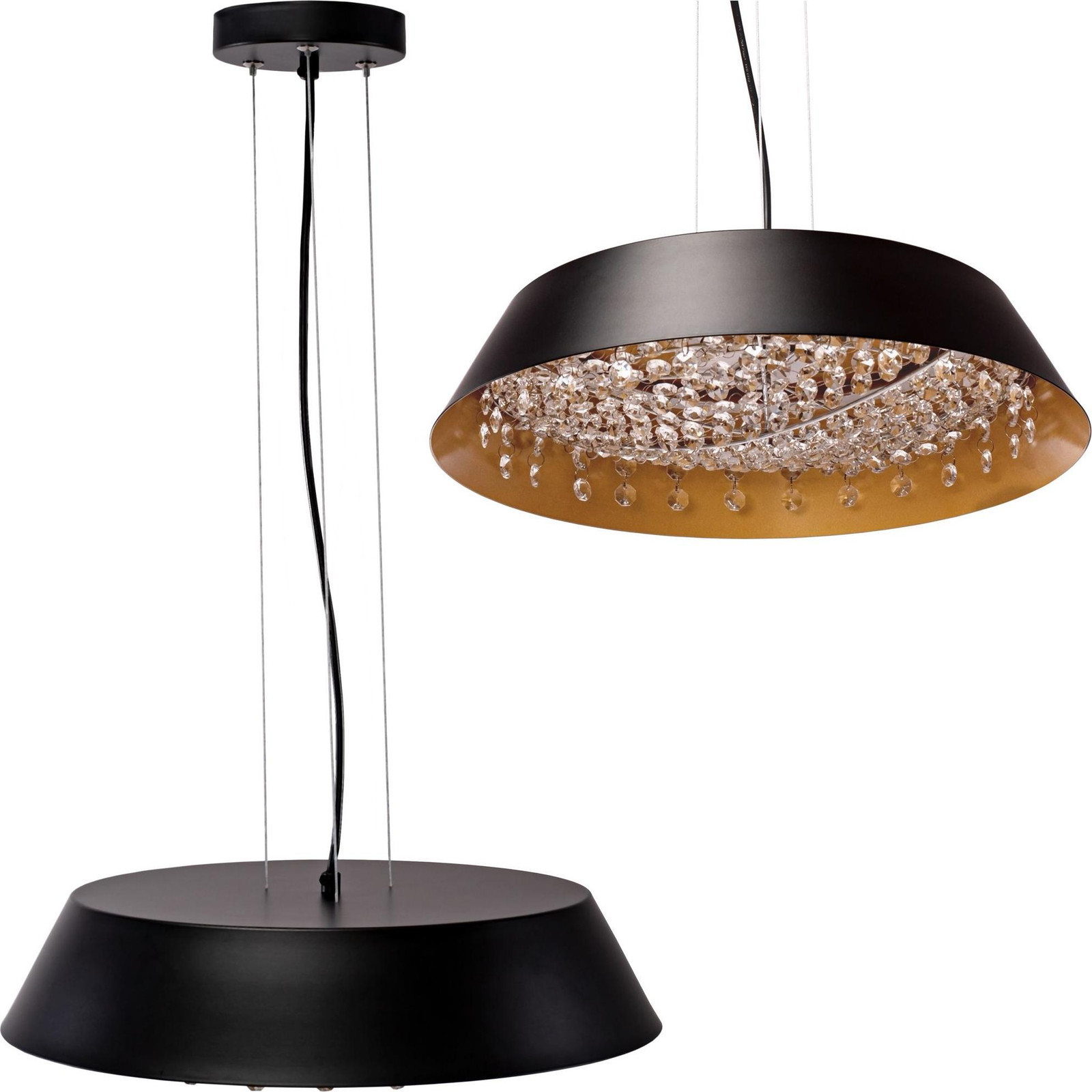 Toolight Hanglamp met Kristallen en LED App1028-cp