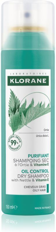 Klorane Nettle Trockenshampoo für fettiges Haar 150 ml