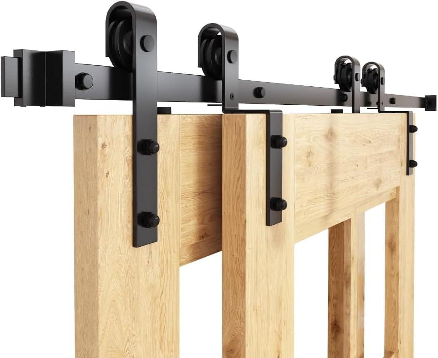 Selius Schuifdeur Track Kit 5FT: Bypass Schuurdeur Kit met Hoge Sterkte
