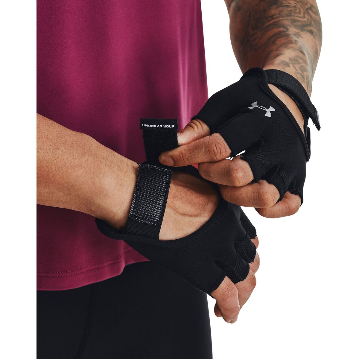 Under Armour W Training Gloves black silver (001) XS 1377798-001-XS