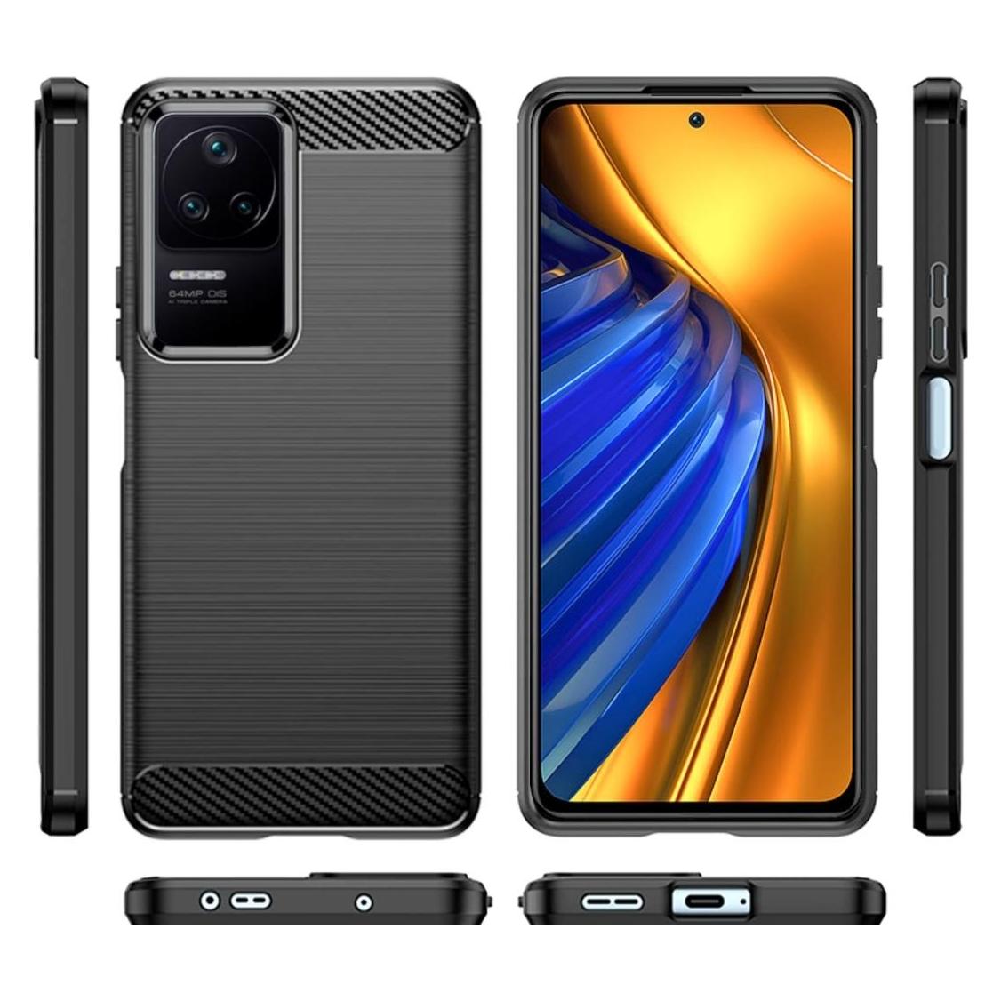 Screenguard Xiaomi Poco F4 Hülle Carbon Brushed Soft TPU (Xiaomi Poco F4) (00030740)