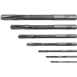HSS-Maschinenreibahlen-Set 7-teilig 3 - 12 mm, Passung H7