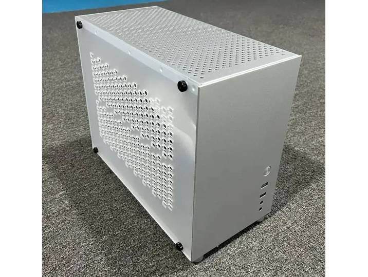 SKTC HX100 poignée tout en aluminium MATX jeu verre ordinateur de bureau châssis SFXATX alimentation