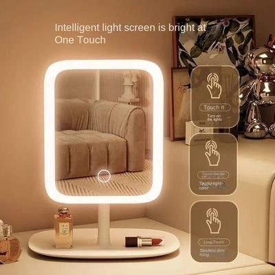 Uplift Picks Rechargeable LED Vanity Mirror Three Color Dimmable Touch Makeup Mirror Rechargeable LED Vanity Mirror Three Color Dimmable Touch Makeup Mirror