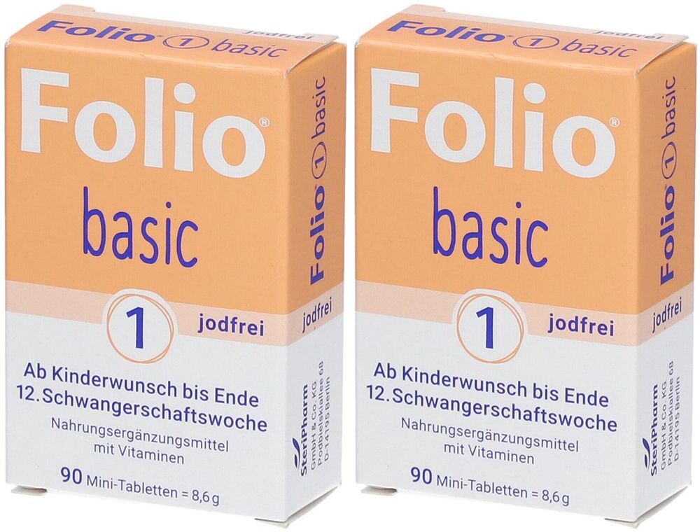 2x Folio 1 basic jodfrei Filmtabletten 2x90 St