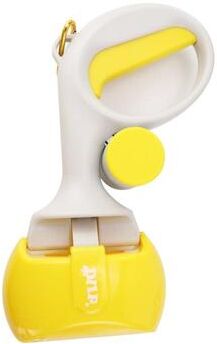 Everyday Crate Portable Pet Poop Scooper With Built In Waste Bag Dispenser For Dogs & Cats yellow