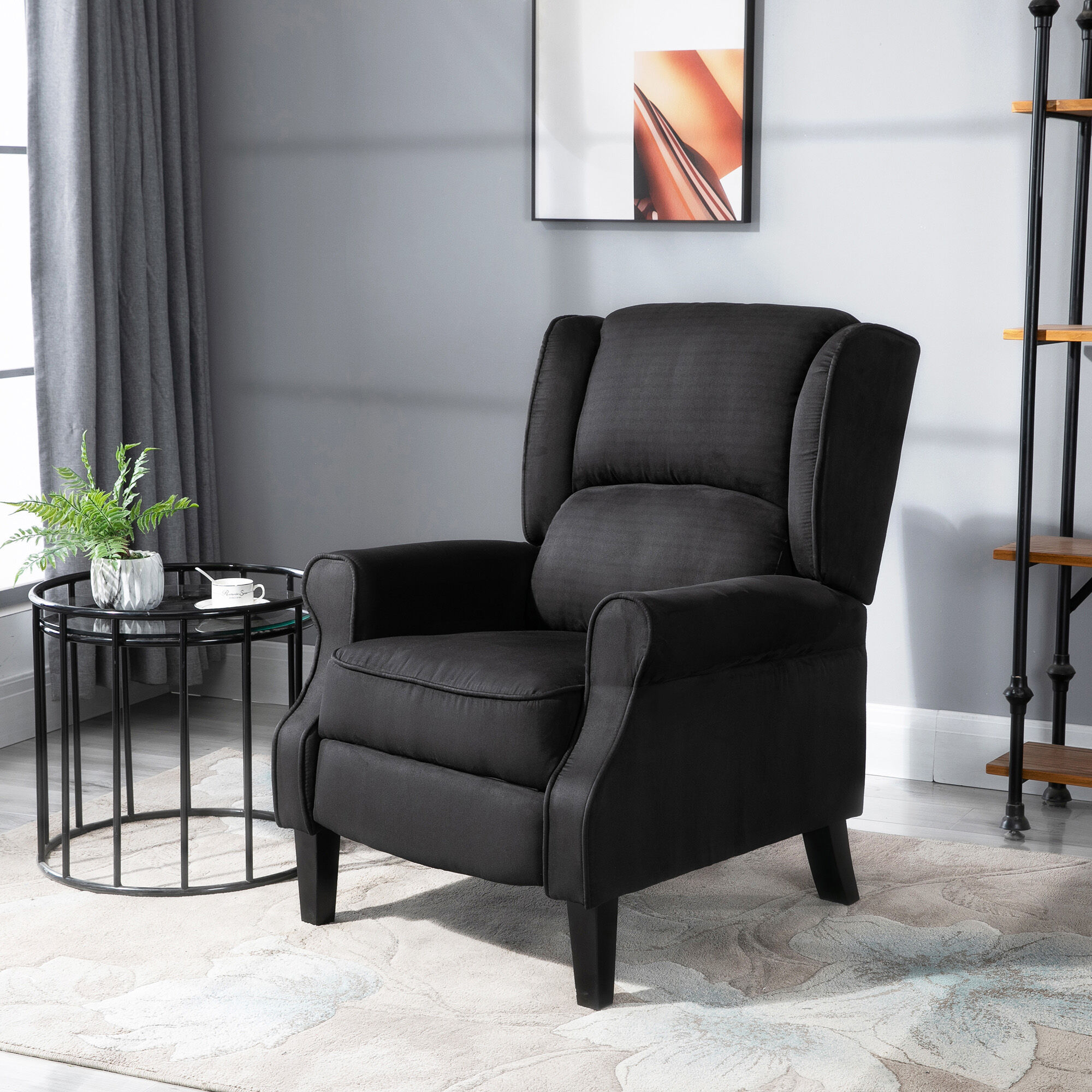 Altro Poltrona Relax Massaggiante Reclinabile Con Telecomando, 78x83x101cm, Nero