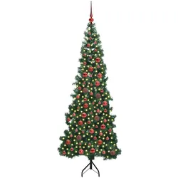 vidaXL, Weihnachtsbaum, Alba (mit 300 LEDs und roten Kugeln) (180 cm)
