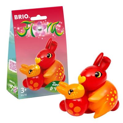BRIO Flora - 36216 Zinnia & Peach | Spielfiguren für endlosen fantasievollen Spielspaß für Mädchen und Jungen ab 3 Jahren - wunderschönes Geschenk