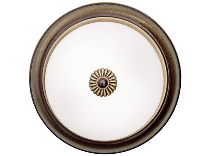 Briamond Deckenlampe Empire Patina Messing/Glas B 26 cm