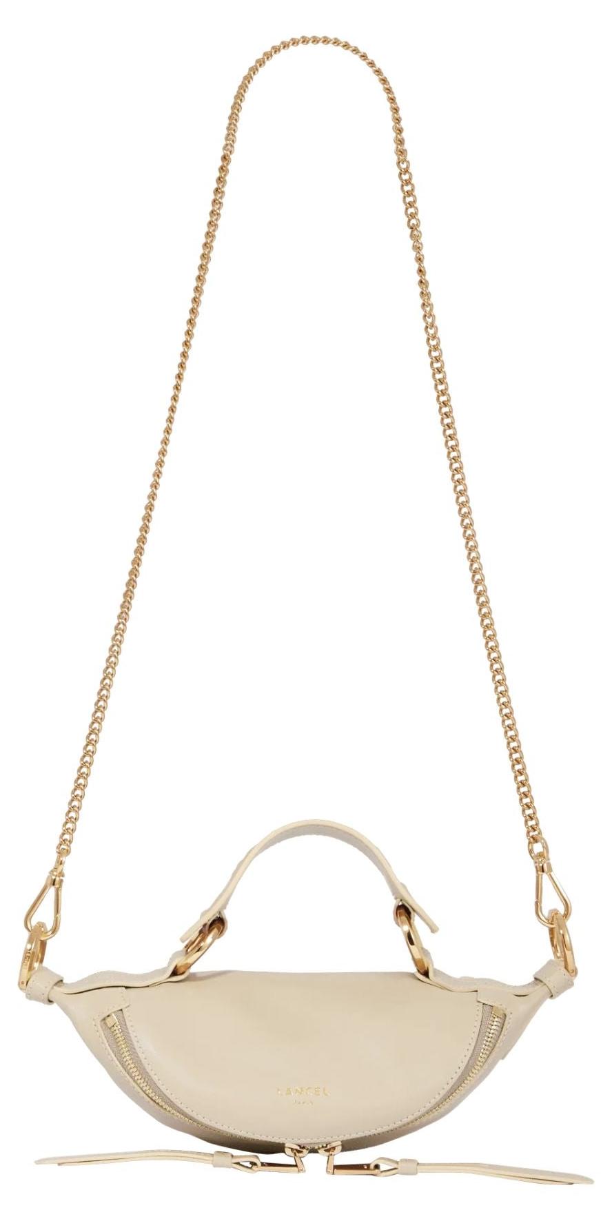 Lancel Damen Mini-Umhängetasche Serie S Origami Dune, HxBxT 10,5x11x23 cm