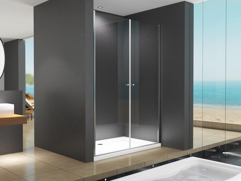 BuyLando Sofia 195x195 cm Duschtür Nischendusche Klarglas