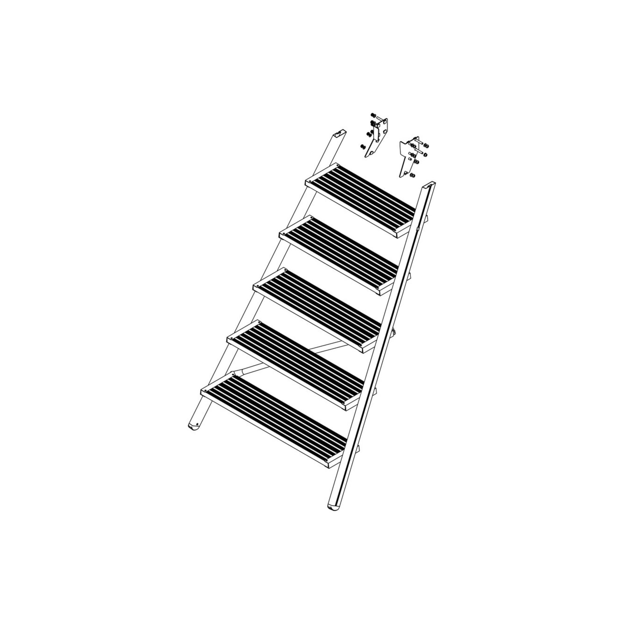 MUNK Günzburger Aufstieg Podesttreppe 6 Stufen inkl. Montagesatz (800037)
