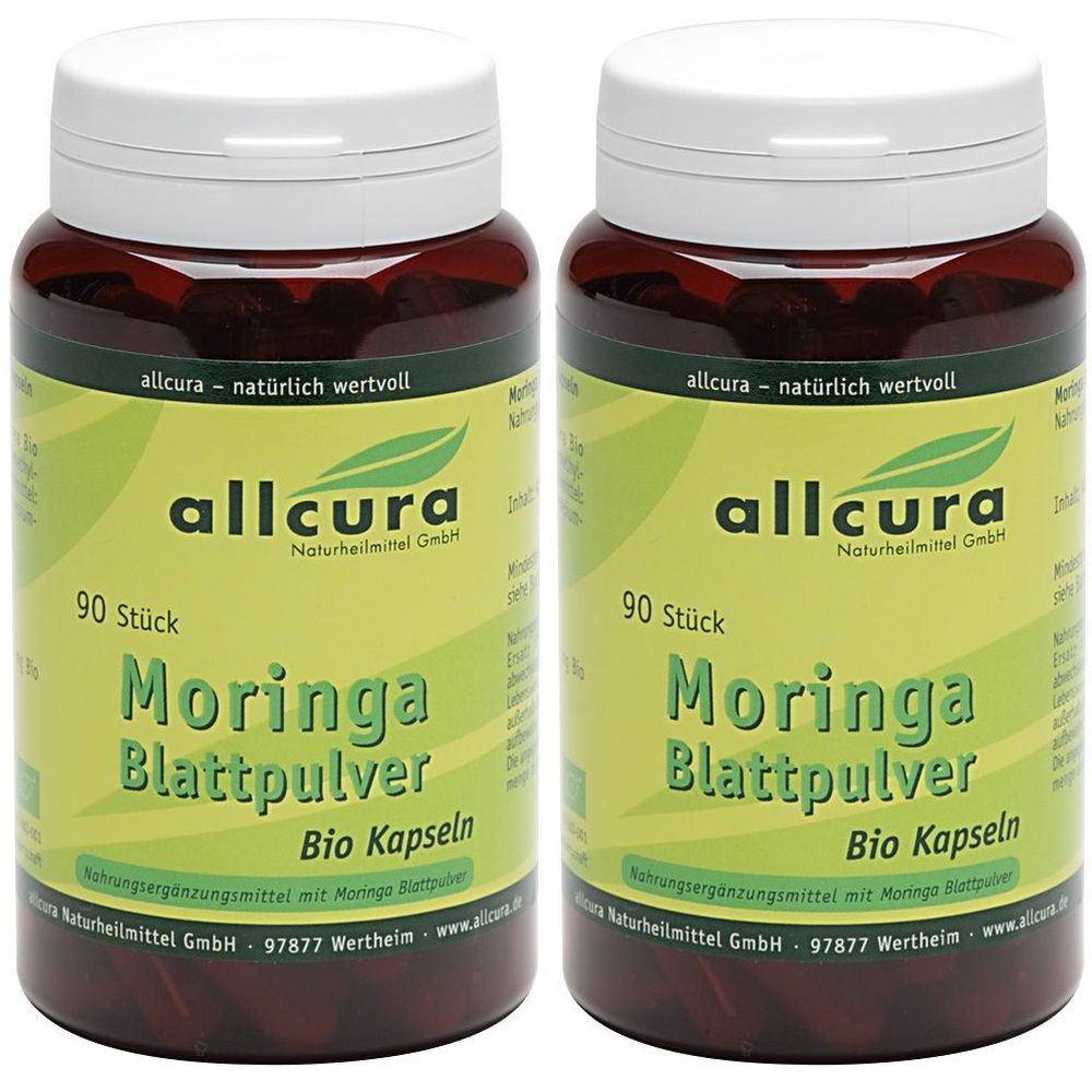Moringa Blattpulver Bio Kapseln 2x 2x90 St