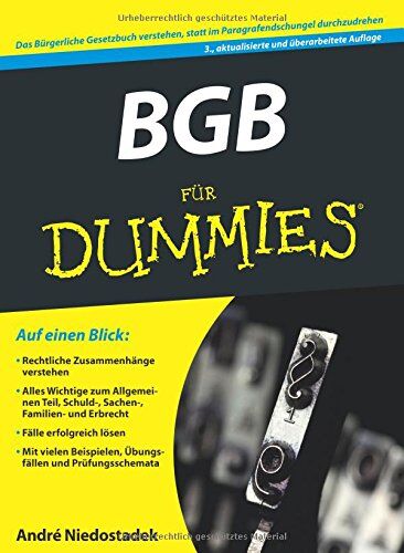 André Niedostadek - BGB für Dummies - Preis vom 09.10.2026 07:28:09 h