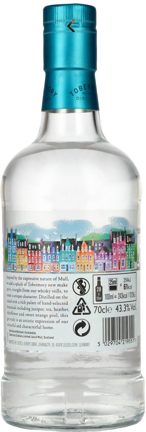 Tobermory Whisky Tobermory Hebridean Isle of Mull Gin 43,3% Vol. 0,7l