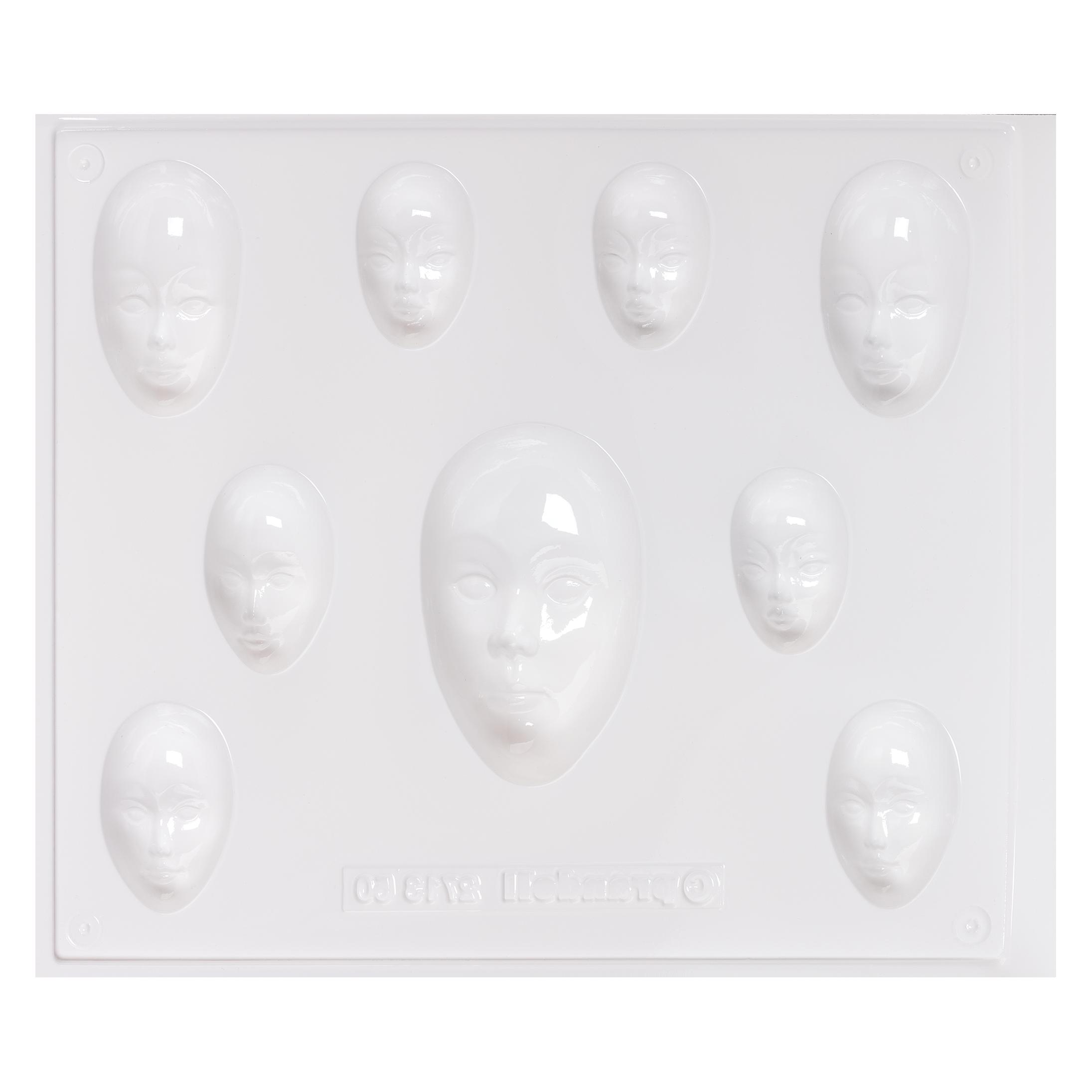 Knorr Prandell Giessform "Mini-Schmuckmasken" | 40-80 mm, weiss (Baier & Schneider)