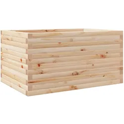 Helloshop26 - Hochbeet für Pflanzen Blumen Terrasse Garten 90 x 60 x 46 cm massives Kiefernholz braun 02_0038020