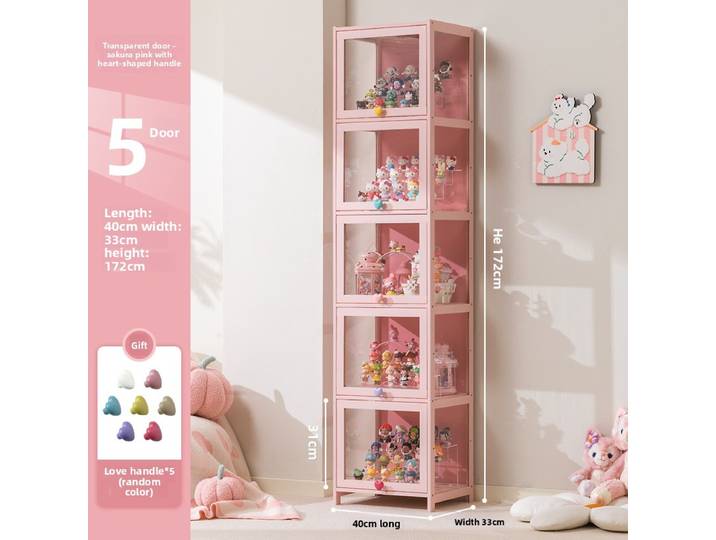 Vitrine pour figurines, bibliothèque en acrylique, étagère transparente du sol au plafond, armoire de rangement anti-poussière, casier domestique