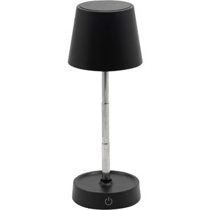 Müller-Licht Tischlampe Loki, schwarz, LED, warmweiß, für außen (IP44), mit Touchdimmer, mit Akku