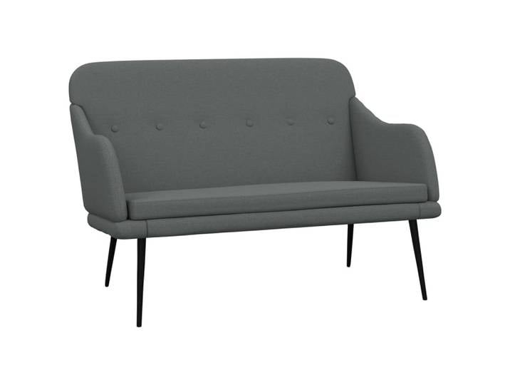 vidaXL Sitzbank Sitzbank Dunkelgrau 110x76x80 cm Stoff