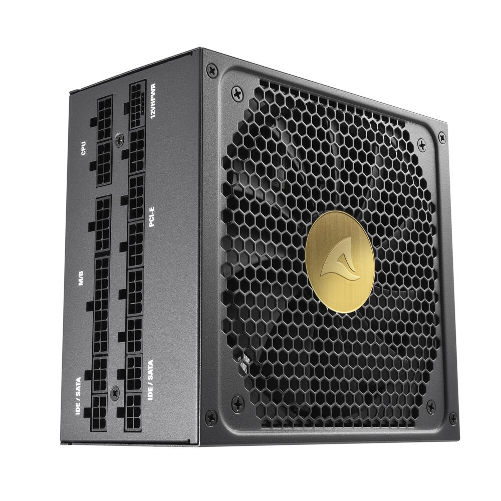 Sharkoon Netzteil REBEL P30 Gold WH 1000W ATX3.0 PCIe Gen5 12VHPWR 135mm Zero RPM Mode 80 PLUS Gold 4044951038534