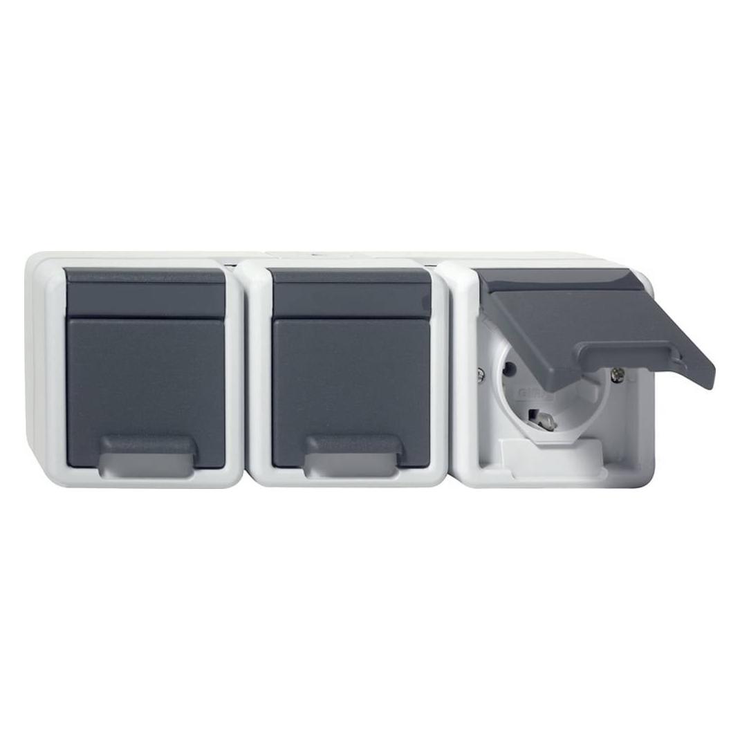Gira 478930 SCHUKO 3f waager. KD WG AP G (478930)