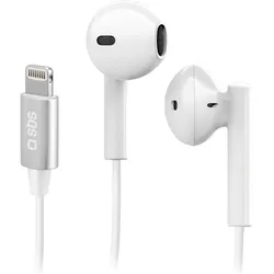 SBS Studio Mix 105 In-Ear Lightning MFi (NC, Kabelgebunden), Kopfhörer, Weiss