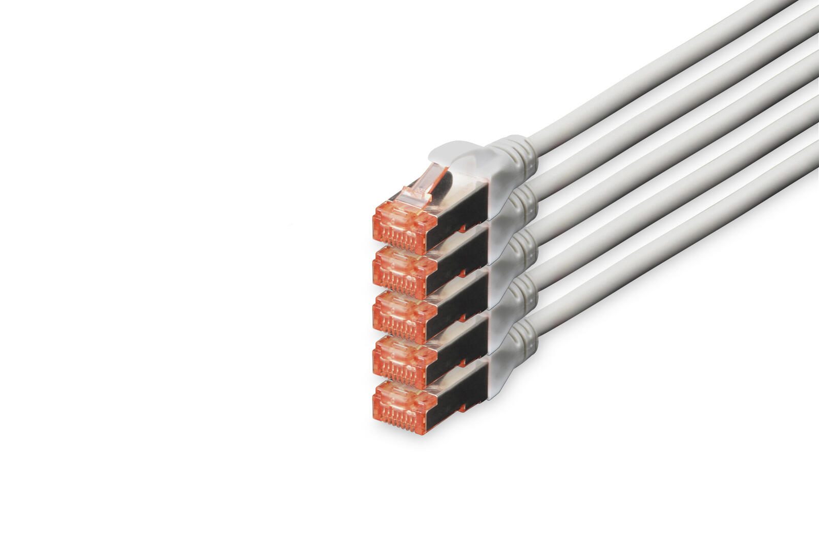 Digitus CAT 6 S/FTP Patchkabel, 5 Stück DK-1644-100-5