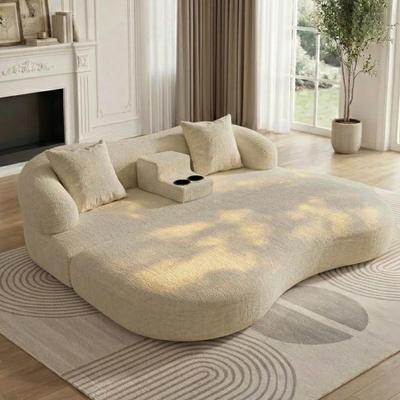 Kodotan sofa "70""2-in-1 Convertible Sleeper Sofa Bed with Cup Holders,Chenille Loveseat with One-Piece Solid Foam,Modern Curved Sofa Sleeper"