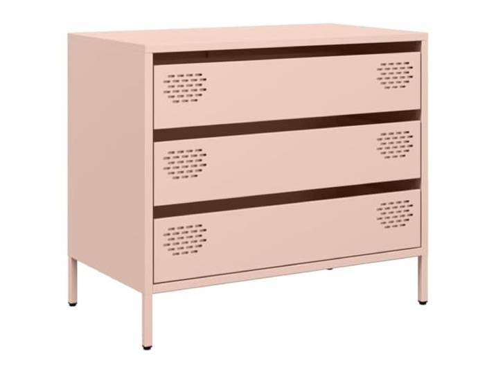 KGHFDVB Sideboard Rosa 68x39x58,5 cm Kaltgewalzter Stahl Viel Stauraum, Pflegeleicht, Stabil, Metallfüße, Für Schlafzimmer Wohnzimmer Flur
