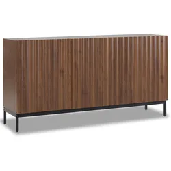 SIDEBOARD mit 2 verstellbaren Regalen und Wellen-Tür-Design